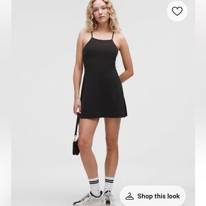{Lululemon Athletica} Align Side-slit camo Strap Dress - Black